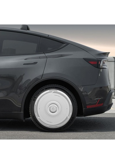 Haloblk Halodısc 2 Cybertrack - Tesla Model Y - 19 İnç Aerodinamik Beyaz Jant Kapağı - 4 Adet