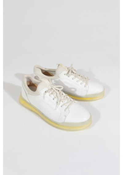 Dgn 17374-ss Erkek Bağcıklı Casual Sneaker Ayakkabı Beyaz Benfica