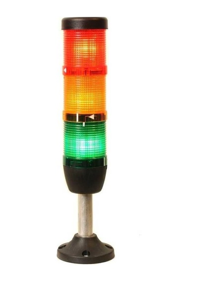 Emas Ik53l024xm03 K Serisi Üç Katlı 24v Ac/dc 100mm Borulu Plastik Ayaklı Led Kolon 50mm