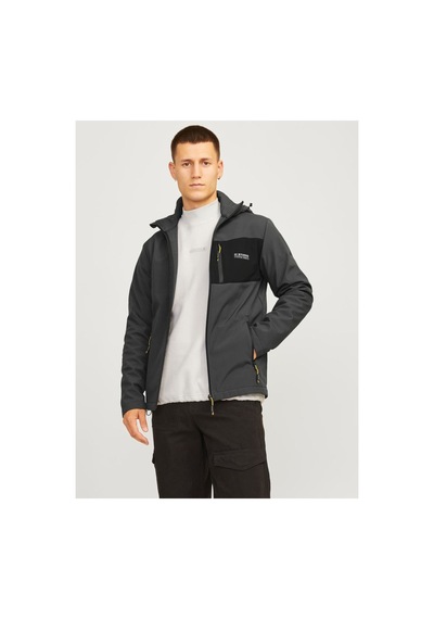 Jack & Jones Jack Jones Erkek Softshell Cjjtaylor Softshell Ceket Asphalt