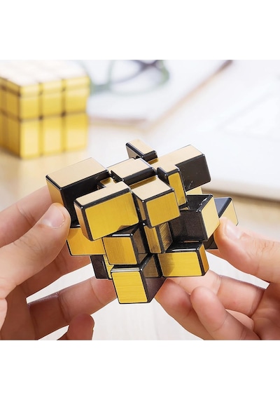 Moyu 3x3 Mirror Küp Altın Aynalı Parlak Zeka Küpü Akıl Küpü Küp