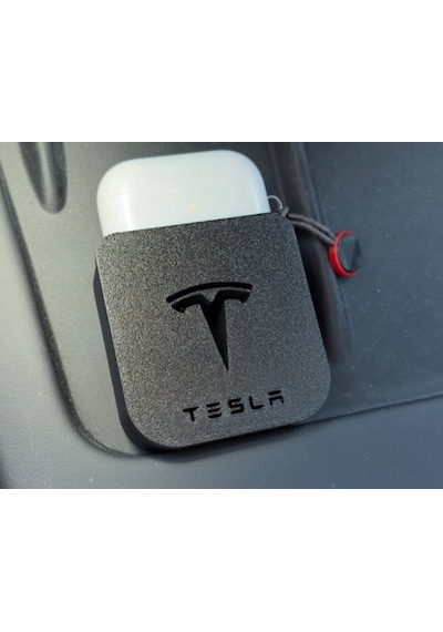 Tesla Model 3 / Y Uyumlu Airpods Ve Küçük Eşya Düzenleyici - Orta Konsol Kablosuz Şarj Alanı Organizer
