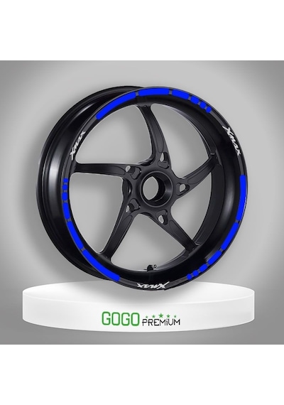 Reflektör Mavi I Yamaha Xmax Uyumlu 1 Set Jant Şeridi