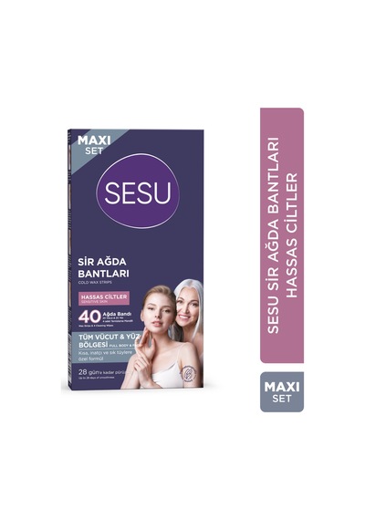 4 Adet Sesu Ağda Bandı Maxi Set 40'lı