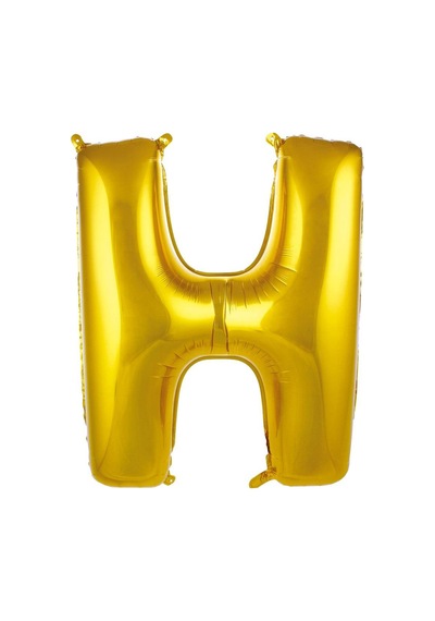 40" Folyo Harf 100cm "h" Gold / Altın Altın