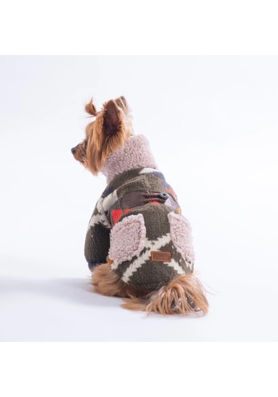 Pawstar Haki Chicago Ethnic Weave Küçük Irk Köpek Pofuduk Ceket