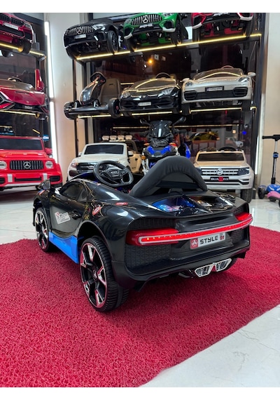 Poyraz Akülü Güçlü Motorlu 12v Akülü Araba Özel Plaka Siyah