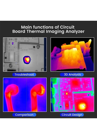 St9660a+ Termal Görüntüleme Cihazı Ve Devre Kartı Sızıntı Dedektörü Pcb Analiz Termal Kamerası