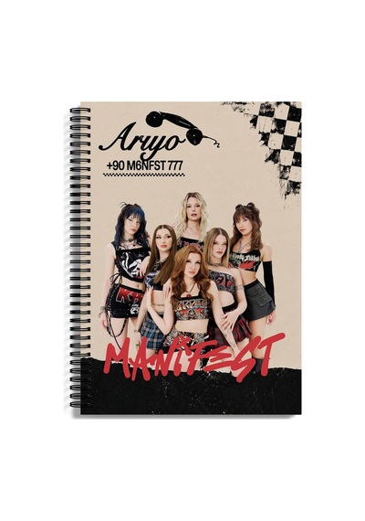 Manifest Defter A4 Spiralli 80 Yaprak Pp Kapak Çizgili Model 6 Çok Renkli