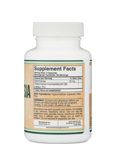 Double Wood Akkermansia Probiotic And Postbiotic Increases G...