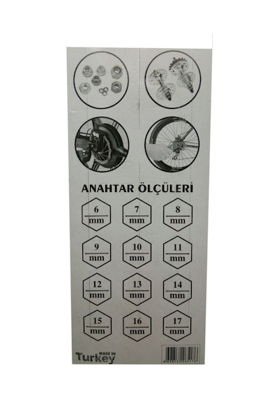 Pratik Bisiklet Somun Anahtarı Takımı Seti Eba 0001
