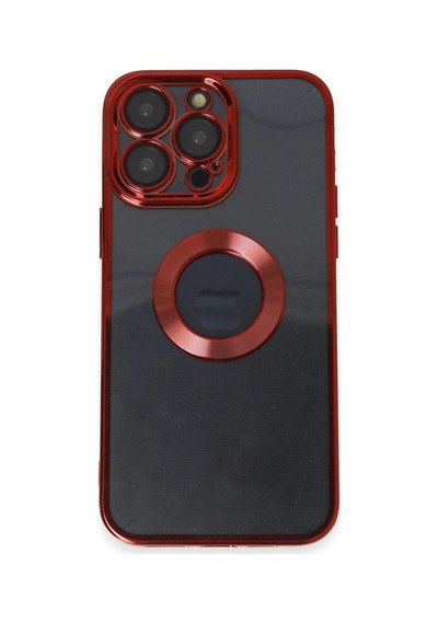 Apple  Uyumlu  iPhone 14 Pro Max Kılıf Slot Silikon Kırmızı