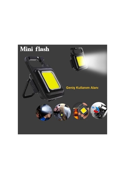 30 Ledli Mıknatıslı Mini Anahtarlık Flash Kamp Lambası Belirtilmemiş