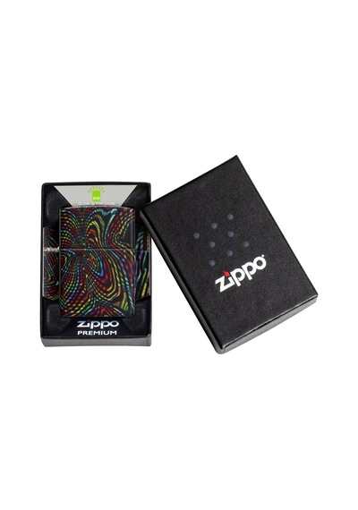 Zippo 49193 Glowing Illusion Design Çakmak Çok Renkli