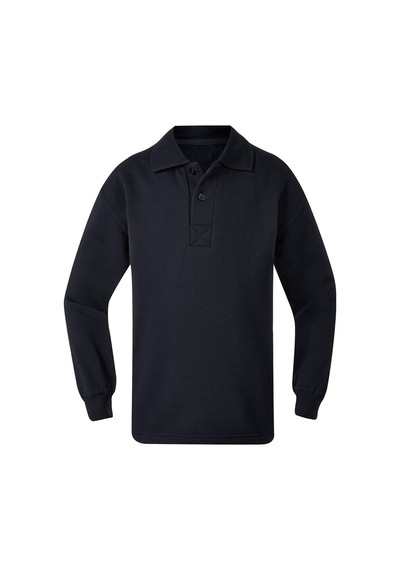 Kidsmadamiko Erkek Çocuk Uzun Kollu T-shirt Polo Yaka Pamuklu Bedenler SIYAH