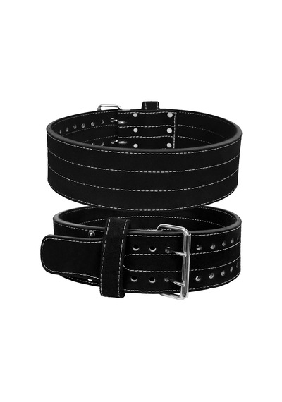 Hhr Ağırlık Kaldırma Kemeri Süet Çift Prong Power Kemer Gym Bodybuilding 10 Mm Kalınlığında Ağırlık Kaldır