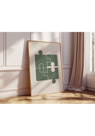 Yapboz Parçası Posteri Retro Oyun Duvar Sanatı Baskısı Vintage Minimalist Yapboz Sanatı Orta Çağ Modern Ev Ofis Duvar Dekoru