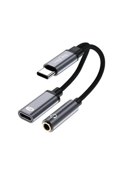 Type-c To 3.5mm Kulaklık Ve Type-c Şarj Dönüştürücü Adaptör
