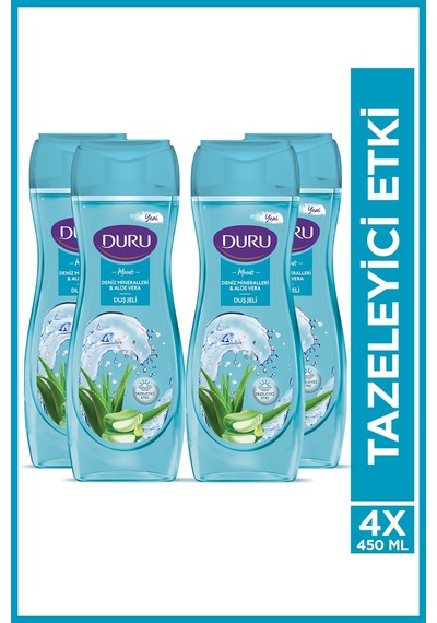 Moods Deniz Mineralleri & Aloe Vera Duş Jeli 4x450ML Diğer