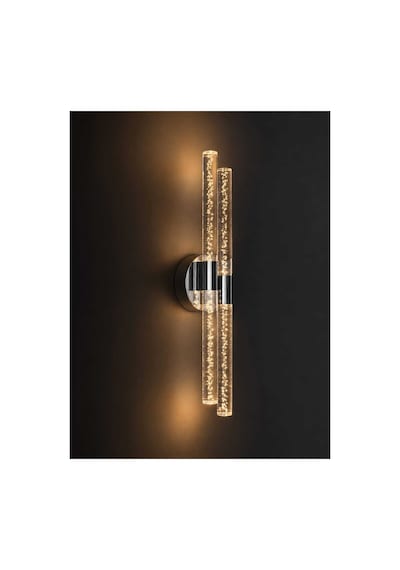 Bubbleflux Dubble Large 51 Cm Modern Tasarım Led Aplik - Duvar Lambası - Antrasit Gri - Pilli - Günışığı Antrasit Pilli