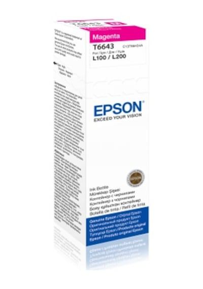 Epson C13t66434a T6643 Magenta Mürekkep L110-l200-l550-l355 Nhr Diğer