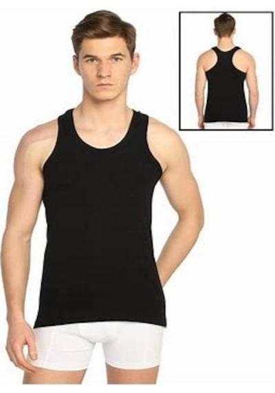 Tutku Erkek Ribana Spor Atlet 2'li Paket Siyah