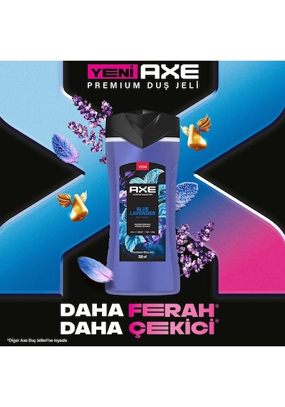 Axe Premium Collection Aqua Bergamot + Blue Lavender + Copper Santal Duş Jeli 3 x 300 ML