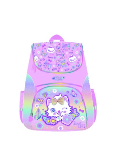 Dream Vest Pışık Kedi Büyük Okul Çantası Çok Renkli