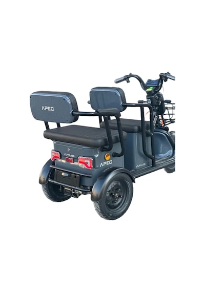 Apec Apm5 2024 Model 3 Tekerli Elektrikli Motosiklet Gri