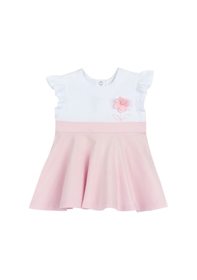Chicco Kız Bebek Kısa Kollu Elbise 09101843000000 000031 Beyaz