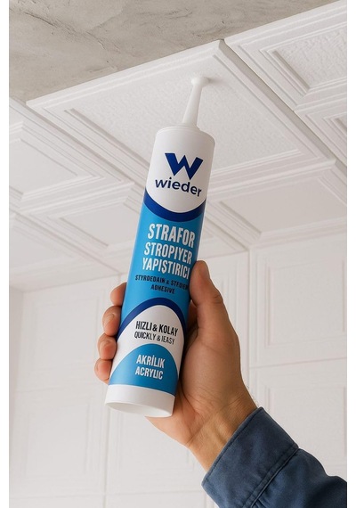 Wieder Strafor Stropiyer Yapıştırıcı Beyaz 450g X 3 Adet Standart