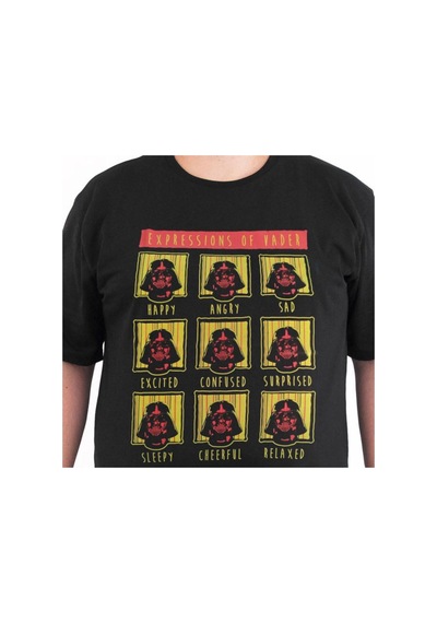 Bant Giyim - Star Wars Darth Vader 4xl Büyük Beden Erkek Tişört Siyah
