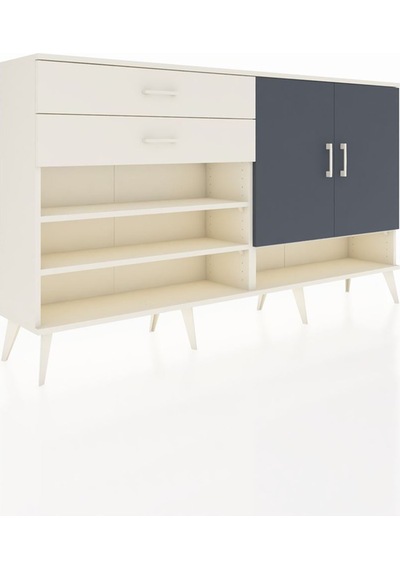 Arges Konsol 4 Raflı 2 Çekmeceli 2 Kapaklı 176x30x99 Aytaşı-antrasit/aytaşı Antrasıt/aytası - Aytası Arges Konsol 4 Raflı 2 Çekmeceli 2 Kapaklı 176x30x99 Aytaşı-antrasit/aytaşı Antrasıt/aytası - Aytası
