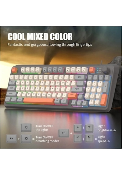 Miaxtreme K82 Numerik Tuş Süper Hafif Süper Sessiz Gaming & Office Göstergeli Ses Ve Rgb Kontrol Oyuncu Klavye