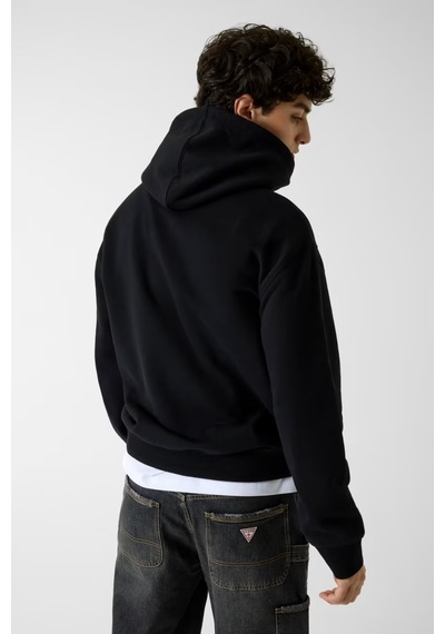 Guess Guess Jeans Logolo Kapüşonlu Erkek Sweatshirt M5rq38kcpr1 Siyah