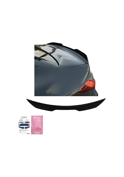 Bmw 4 Serisi G22 Coupe 2020+ Spoiler Piano Black Bagaj Üstü Spoiler Eki