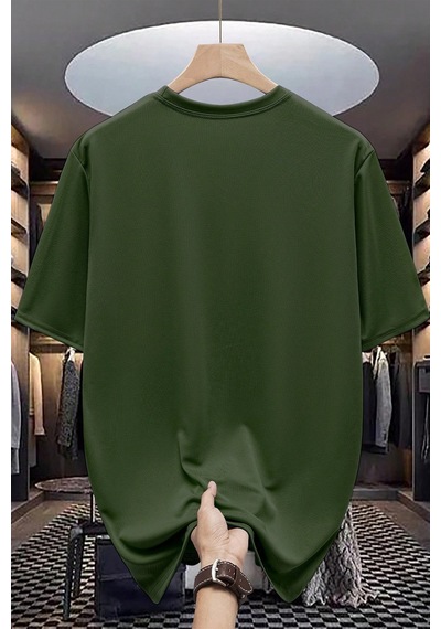 Pamuklu Perfectly Baskılı Oversize T-shirt Yeşil