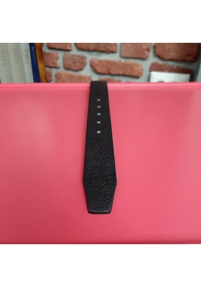 Real Leather Erkek Kemer Düz Siyah Hakiki Deri Vejetal Dana Derisi 3.5 CM Siyah