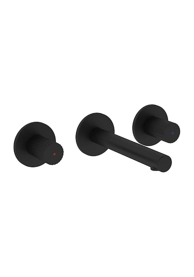 VitrA Origin 3 Delikli Ankastre Lavabo Bataryası Mat Siyah A4258236wtc Krom