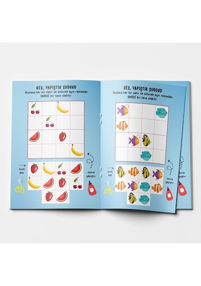 Çocuklar için Sudoku 3'lü SET - Seviye 1-2-3 3 Kitap