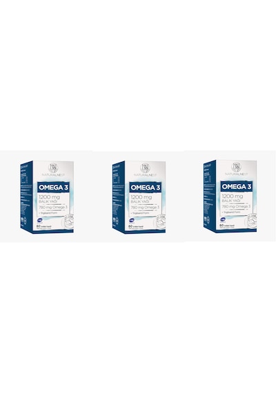 Naturalnest Omega 3 1200 Mg 60 Kapsül 3 Adet