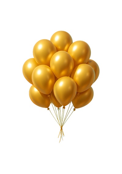 Metalik Balon 11 İnc 28 Cm 10 Adet Parti Doğum Günü Kutlama Süsleri Altın