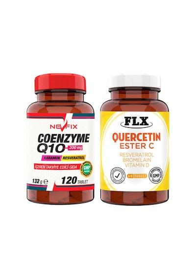 Nevfix Coenzyme Q10 120 Tablet & Kuersetin Ester C 60 Tablet