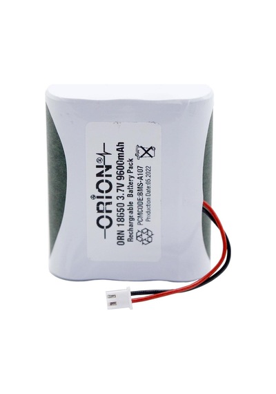 Orion 18650 3.7V 9600 mAh BMS Devreli 2 Pin Soketli Şarj Edilebilir Pil
