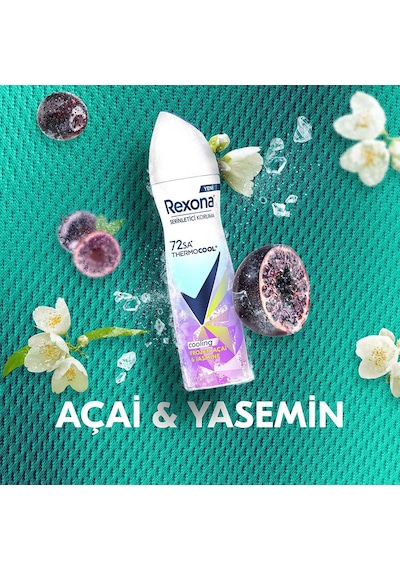 Rexona Thermocool Kadın Sprey Deodorant Frozen Açai & Jasmine 150 Ml X3