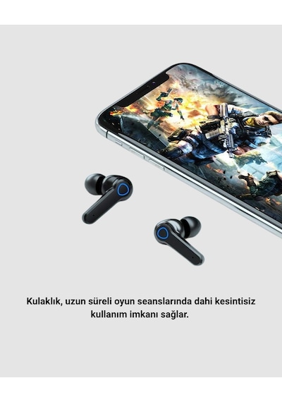 Powerbank Özellikli Bluetooth Kulaklık Oyun Modlu, Uzun Pil Ömürlü, Ergonomik Tasarım