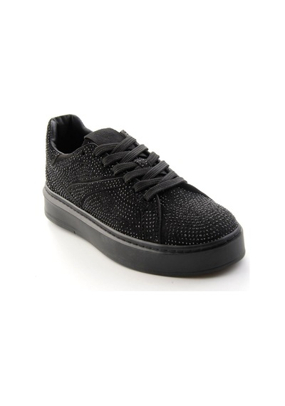 Bambi Siyah Süet Kadın Sneaker K01791072772