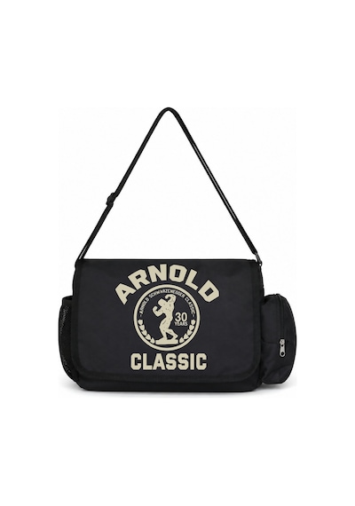 Sevbano Arnold Sporcu Fitness Bodybuilding Baskılı Unisex Okul, Spor, Ofi Siyah