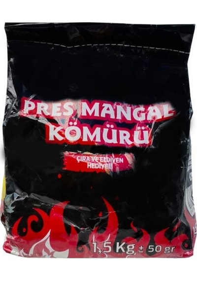 Mangal Kömürü 1.5 Kg Çıra Ve Eldiven Hediyeli