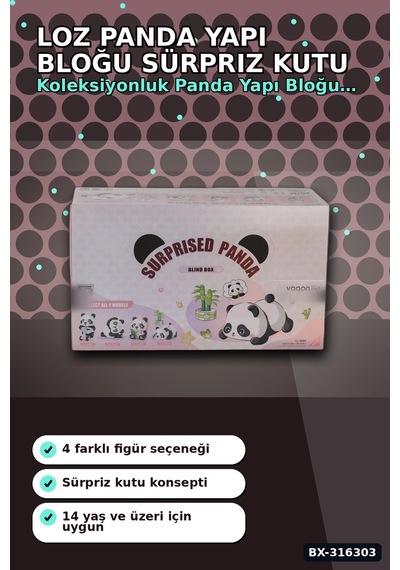 Loz Pada Yapı Blokları Sürpriz Kutu Figür Oyuncak - Tekli Paket 1 Adet Bx-316303